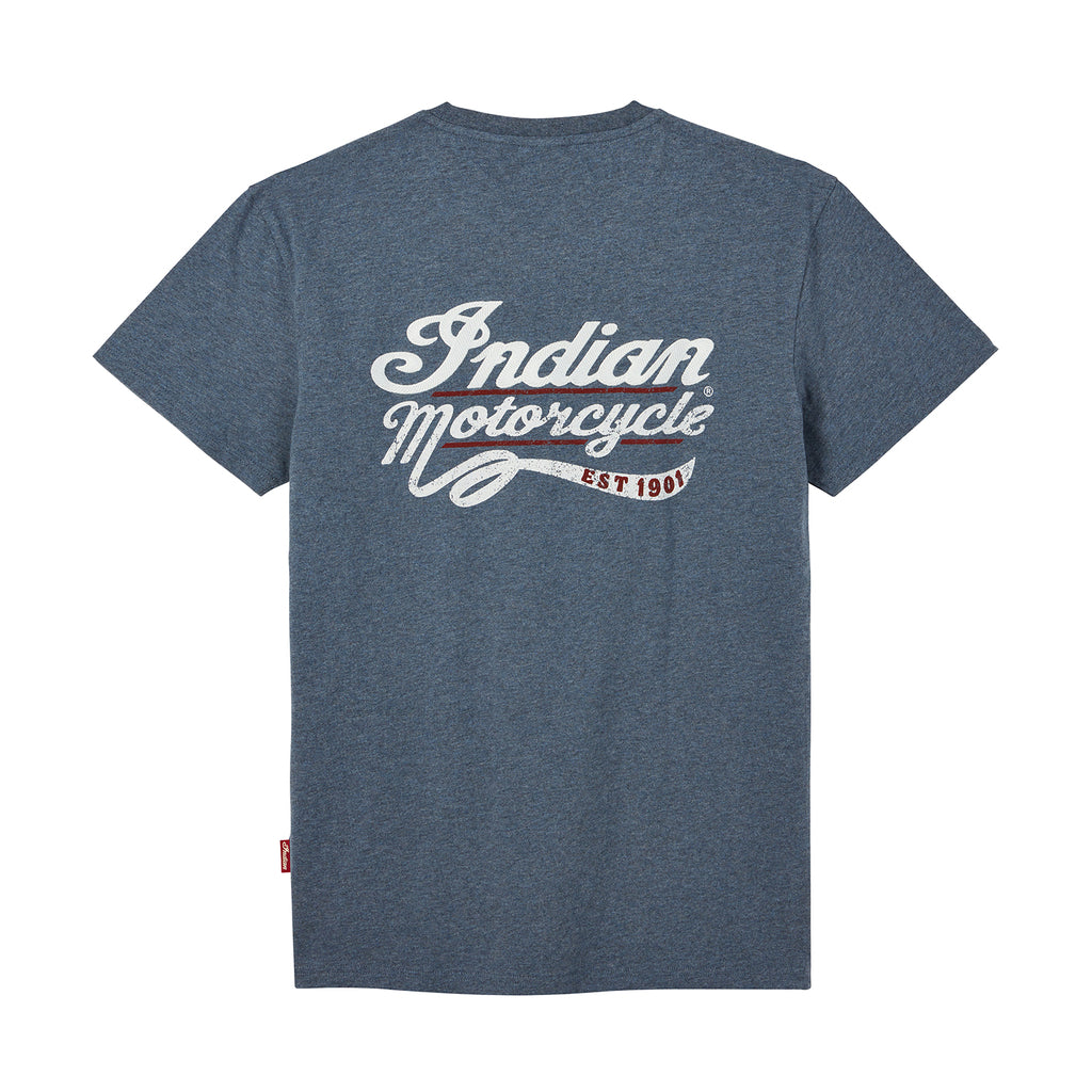 INDIAN MOTORCYCLE MIXED EMBLEM PRINT TEE