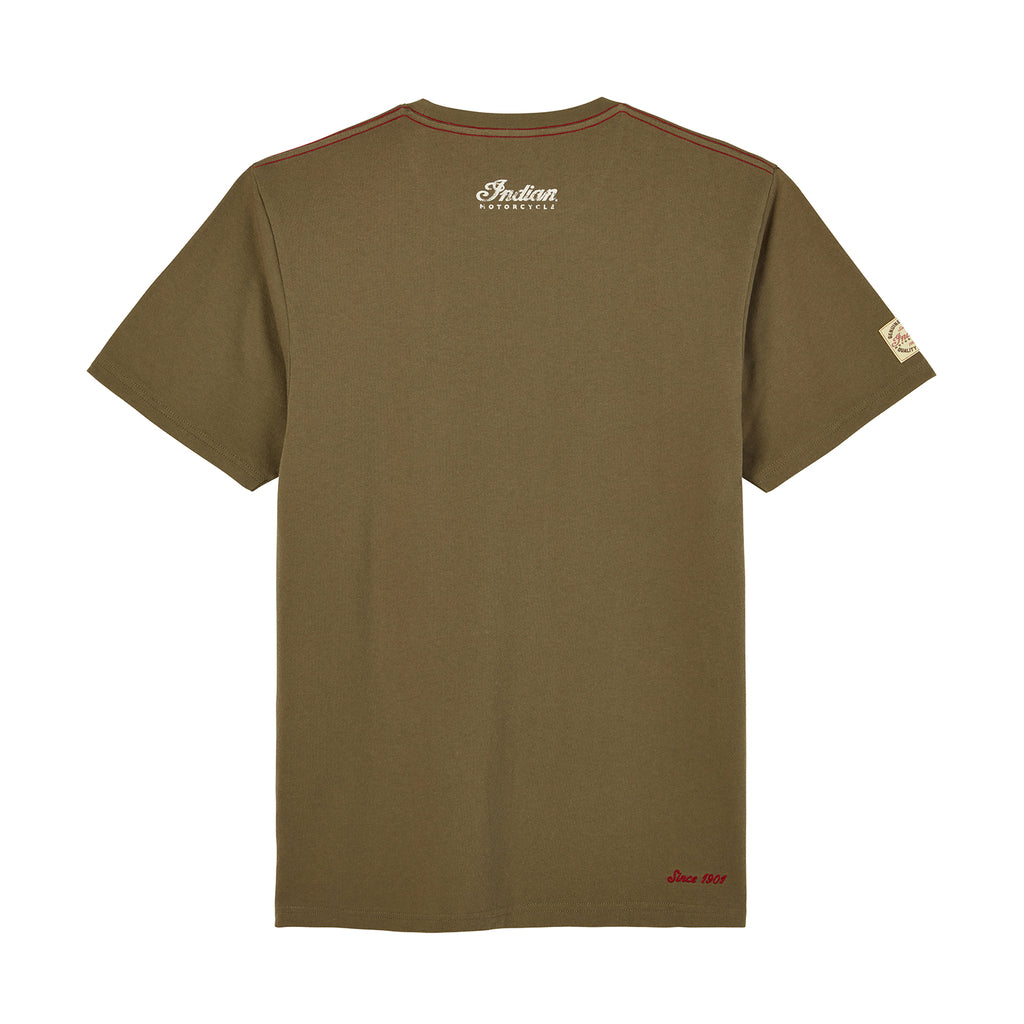 INDIAN MOTORCYCLE MEN'S 2 COLOR SCRIPT TEE